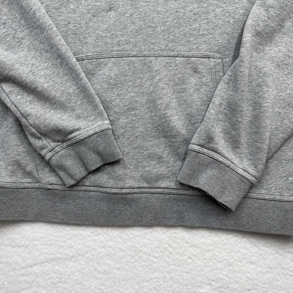 VTG Y2K‎ Nike Embroidered Swoosh Hoodie Heather Gray Streetwear Adult Size XL